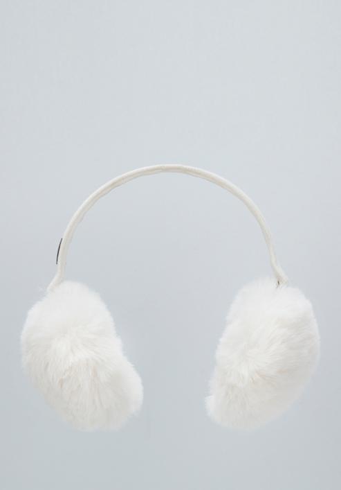 Női téli fülvédő, ekrü, 97-HF-018-1, Fénykép 1