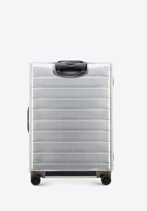 Közepes bőrönd alumíniumból, ezüst, 56-3H-102-86, Fénykép 8
