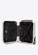 ABS bordázott kézipoggyász bőrönd, fehér, 56-3A-315-01, Fénykép 5