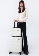 ABS bordázott utazó neszeszer táska, fehér, 56-3A-314-50, Fénykép 15