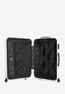 Nagyméretű bőrönd poggyászcímkével, fehér, 56-3A-313-35Z, Fénykép 6