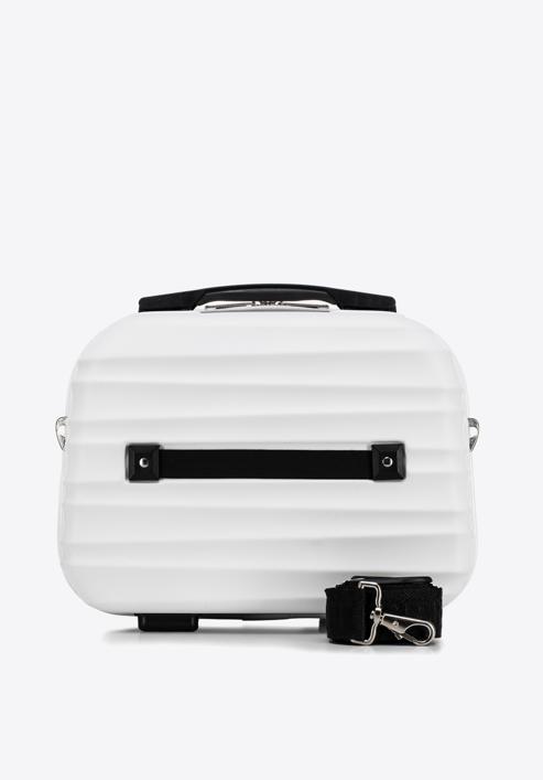 ABS bordázott utazó neszeszer táska, fehér, 56-3A-314-50, Fénykép 4