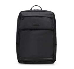 15,6”-es férfi laptop táska nagy zsebekkel, fekete, 94-3P-101-1D, Fénykép 1