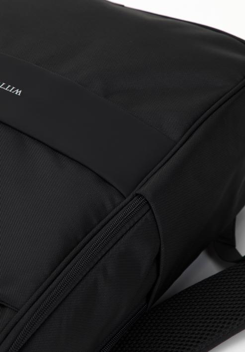 15.6"-os férfi laptop hátizsák lekerekített dizájnnal | WITTCHEN, fekete, 98-3P-203-1, Fénykép 4