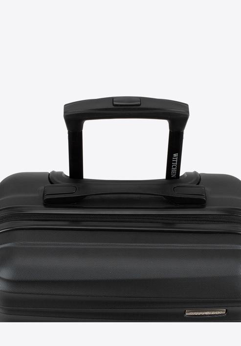 ABS bordázott kabin bőrönd, fekete, 56-3A-311-35, Fénykép 11