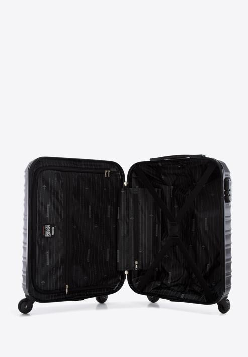 ABS bordázott kabin bőrönd, fekete, 56-3A-311-31, Fénykép 5