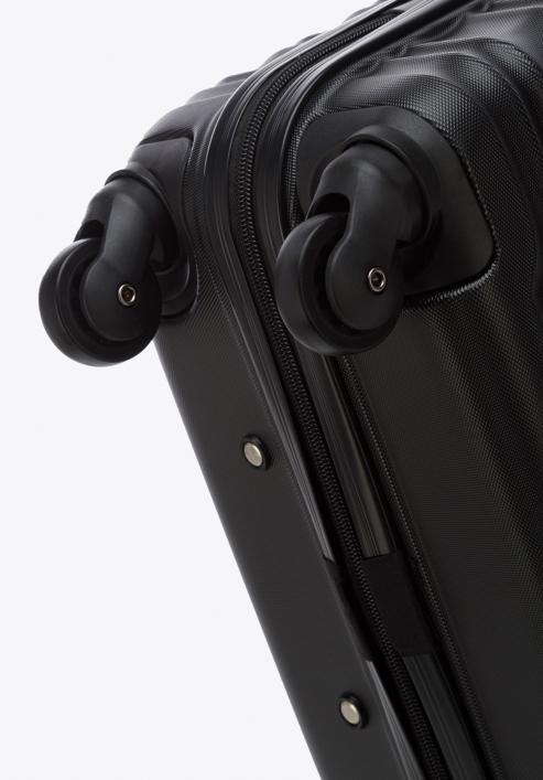 ABS bordázott kabin bőrönd, fekete, 56-3A-311-35, Fénykép 6