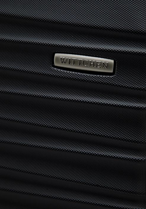 ABS bordázott kabin bőrönd, fekete, 56-3A-311-35, Fénykép 7