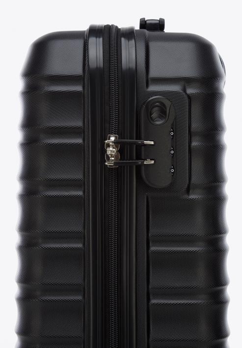 ABS bordázott kabin bőrönd, fekete, 56-3A-311-35, Fénykép 9