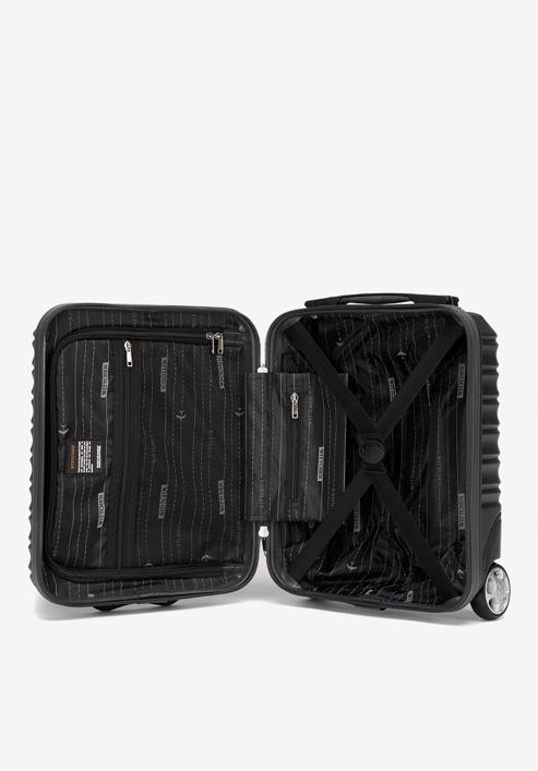 ABS bordázott kézipoggyász bőrönd, fekete, 56-3A-315-01, Fénykép 5