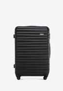 ABS bordázott nagy bőrönd, fekete, 56-3A-313-89, Fénykép 1