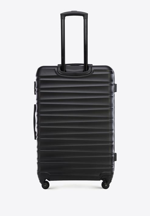 ABS bordázott nagy bőrönd, fekete, 56-3A-313-89, Fénykép 3
