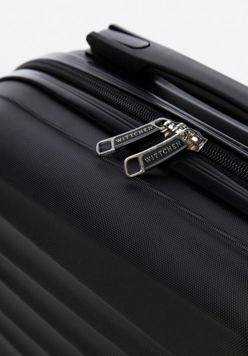ABS bordázott utazó neszeszer táska, fekete, 56-3A-314-11, Fénykép 4