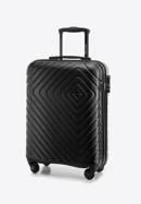 ABS Geometrikus kialakítású kabinbőrönd, fekete, 56-3A-751-11, Fénykép 4