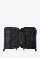 ABS Geometrikus kialakítású kabinbőrönd, fekete, 56-3A-751-11, Fénykép 5