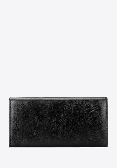 Nagyméretű női bőr pénztárca, fekete arany, 21-1-052-L30, Fénykép 5