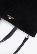 Női bőr shopper táska hátizsák funkcióval, fekete arany, 95-4E-019-44, Fénykép 6