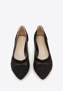 Áttetsző tömbsarkú női cipő, fekete, 96-D-504-1-41, Fénykép 2