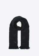 Betűkkel hímzett női sál, fekete, 93-7F-007-8, Fénykép 2