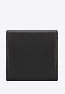 Négyzet alakú bőr pénztárca, fekete-bézs, 26-1-433-19, Fénykép 5