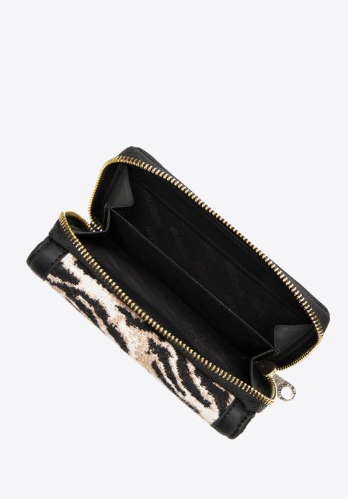 Női mintás pénztárca, fekete-bézs, 97-1E-500-X4, Fénykép 3