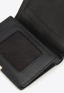 Uniszex bőr pénztárca, fekete-bézs, 26-1-434-19, Fénykép 5