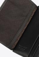 Uniszex bőr pénztárca, fekete-bézs, 26-1-434-19, Fénykép 6