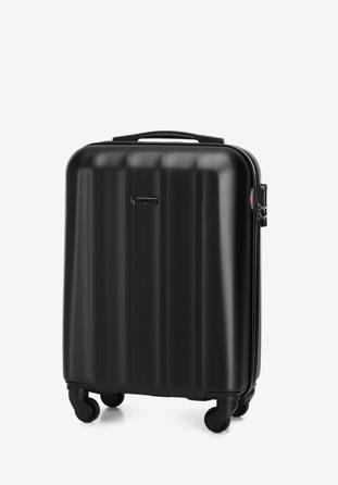 Polikarbonát kis kabin bőrönd, fekete, 56-3P-111-10, Fénykép 1