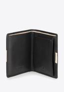 Uniszex bőr pénztárca, fekete-bézs, 26-1-432-19, Fénykép 3