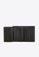 Uniszex bőr pénztárca, fekete-bézs, 26-1-434-19, Fénykép 3