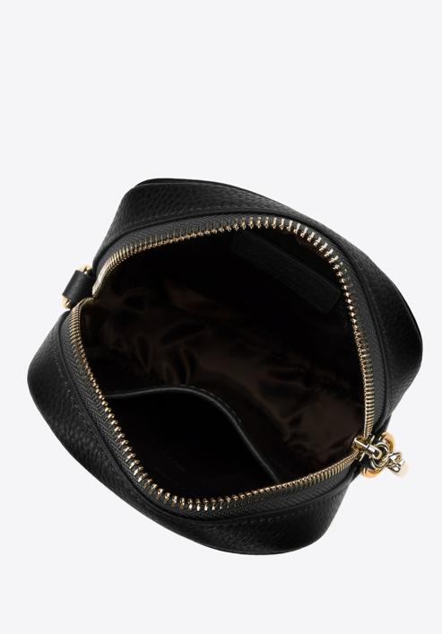 Bőr mini táska, fekete, 98-2E-616-0, Fénykép 3