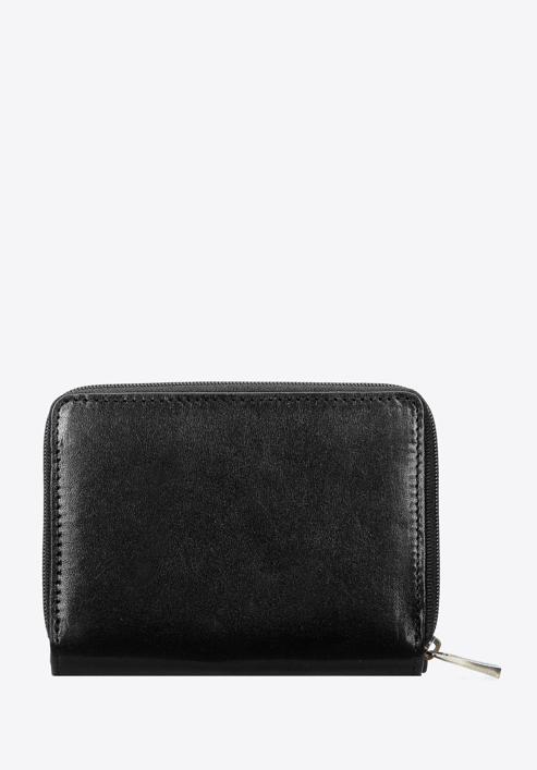 Bőr pénztárca pattintós füllel, fekete, 10-1-211-1M, Fénykép 6