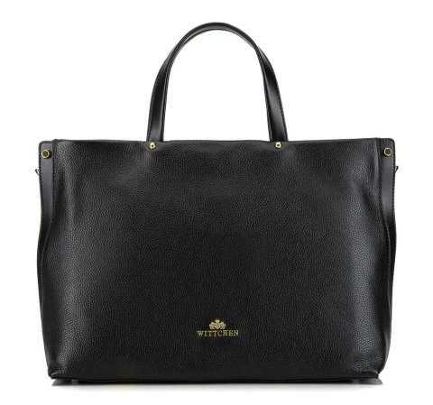 Bőr táska laptop zsebbel, fekete, 92-4E-310-9, Fénykép 1