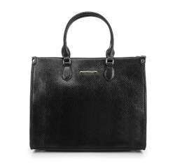 Egy mellkas pénztárca egzotikus bőr textúrával, fekete, 93-4Y-907-11, Fénykép 1