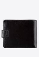 Egyszerű férfi bőr pénztárca, fekete, 21-1-120-1M, Fénykép 5