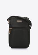 Egyszerű mini táska puha ökobőrből, fekete, 97-2Y-533-9, Fénykép 1