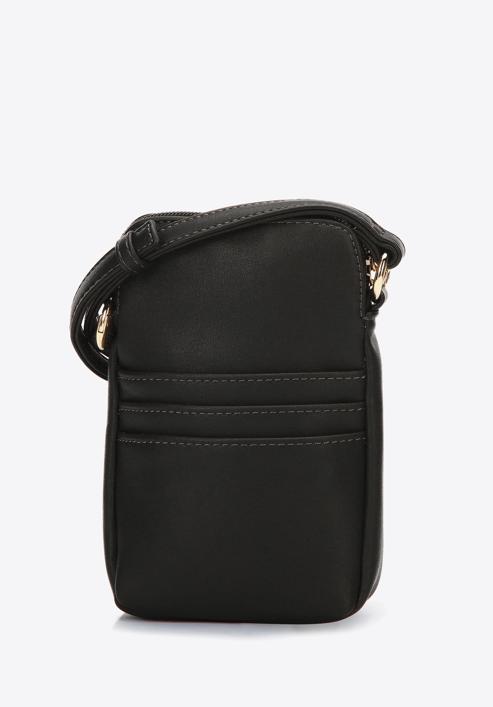Egyszerű mini táska puha ökobőrből, fekete, 97-2Y-533-9, Fénykép 2