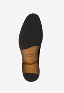 Elegáns férfi bőr cipő perforációkkal, fekete, 96-M-506-1-43, Fénykép 6