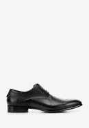 Elegáns férfi bőr derby cipő, fekete, 94-M-518-5-43, Fénykép 1