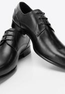 Elegáns férfi bőr derby cipő, fekete, 94-M-518-5-40, Fénykép 8