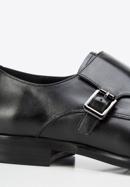 Elegáns férfi bőrcipő csattal, fekete, 94-M-513-3-40, Fénykép 8