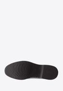 Elegáns férfi brogues bőrcipő gumihab talppal, fekete, 94-M-511-1-40, Fénykép 6