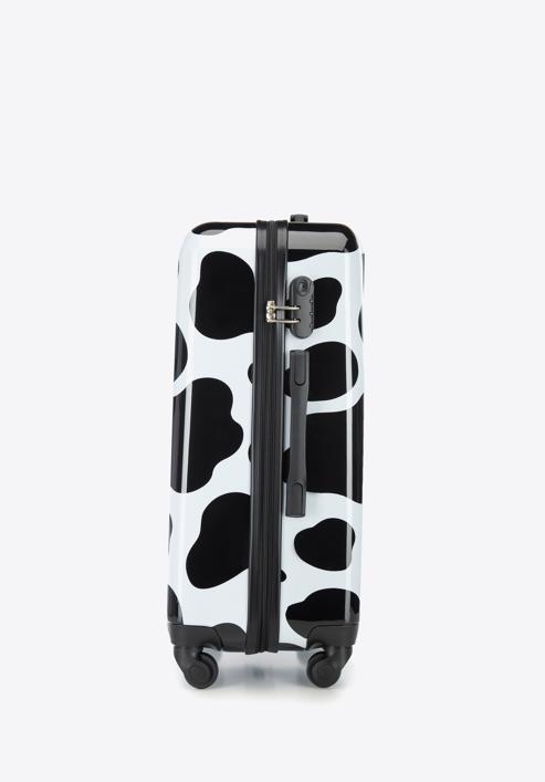 ABS közepes bőrönd mintás, fekete és fehér, 56-3A-642-35, Fénykép 2
