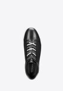 Férfi bőr cipők sportos stílusban, fekete és fehér, 93-M-500-1W-40, Fénykép 4