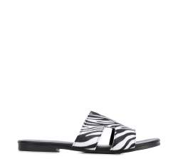 Női flip-flopok H-fronttal, fekete és fehér, 96-DP-804-10-35, Fénykép 1