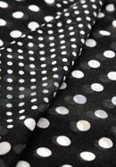 Női kétféle pöttyös mintájú sál, fekete és fehér, 98-7D-X06-X1, Fénykép 3