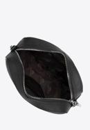 Saffiano bőr láncos crossbody táska, fekete ezüst, 29-4E-019-P, Fénykép 3