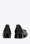 Csattal díszített női bőr topánka, fekete-fekete-kék, 94-D-950-1G-37, Fénykép 5