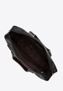 Férfi 15.6"-os bőr laptop táska domború zsebekkel, fekete, 98-3U-903-Z, Fénykép 3
