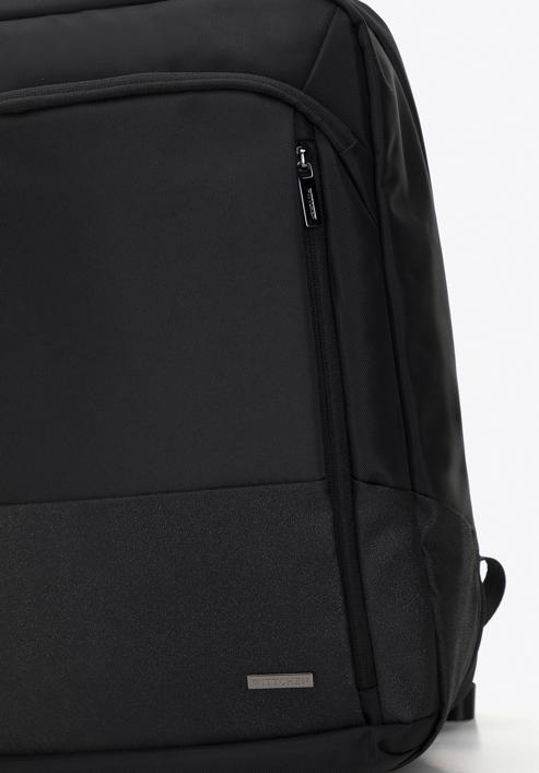 Férfi 15,6”-os laptop hátizsák, fekete, 98-3P-201-1, Fénykép 5
